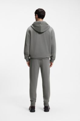 Relaxed-fit tracksuit set in French-terry cotton, Grey