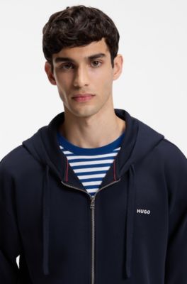 Relaxed-fit tracksuit set in French-terry cotton, Dark Blue