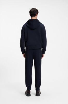 Relaxed-fit tracksuit set in French-terry cotton, Dark Blue