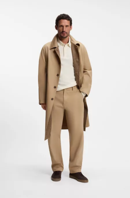 BOSS BY BECKHAM Mantel aus italienischem Baumwoll-Twill