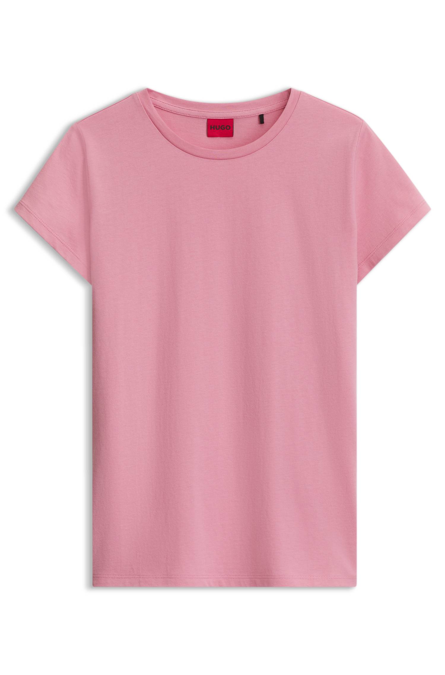 Hugo Cotton T-shirt with logo dam – bild 4