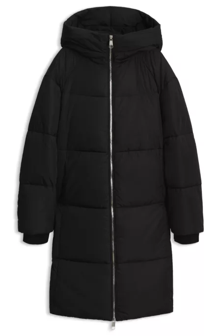 Veste à capuche en tissu déperlant avec garnissage