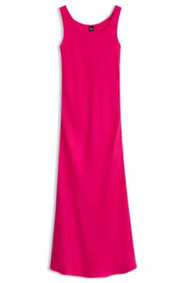 Midi slip dress, Pink
