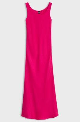 Midi slip dress, Pink