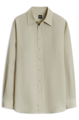 Relaxed-fit blouse, Light Beige