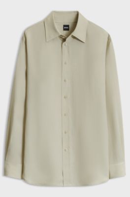 Relaxed-fit blouse, Light Beige