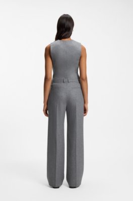 Boss Extra-long regular-fit trousers with straight leg kostymbyxor dam – bild 2