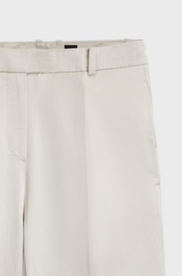 Sateen trousers, Light Grey