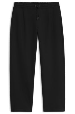 Pleated tracksuit bottoms, Black