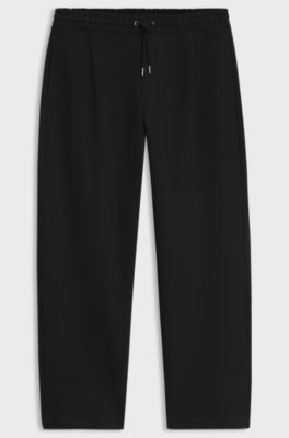 Pleated tracksuit bottoms, Black