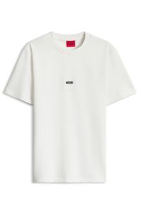 Structured T-shirt in a relaxed fit, Natural
