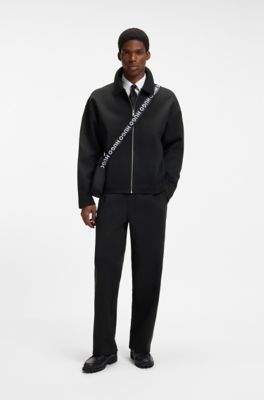 Interlock-twill sweatshirt, Black
