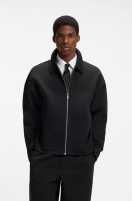 Interlock-twill sweatshirt, Black