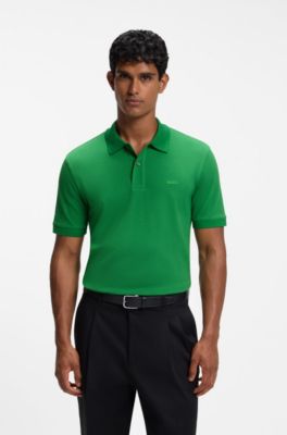 Versatile polo shirt in soft cotton, Green