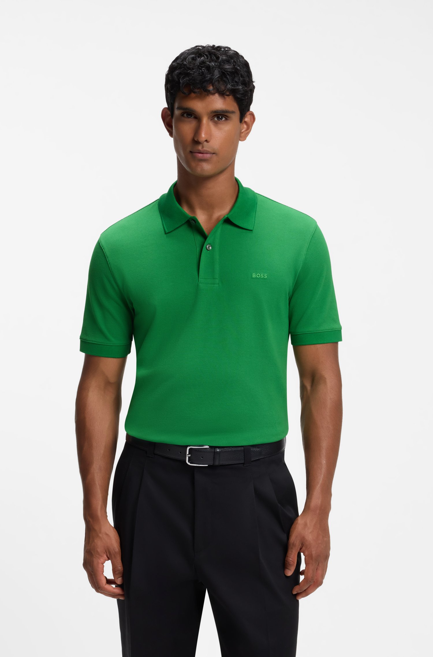 Boss Versatile polo shirt in soft cotton pikéer herr