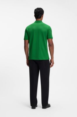 Versatile polo shirt in soft cotton, Green