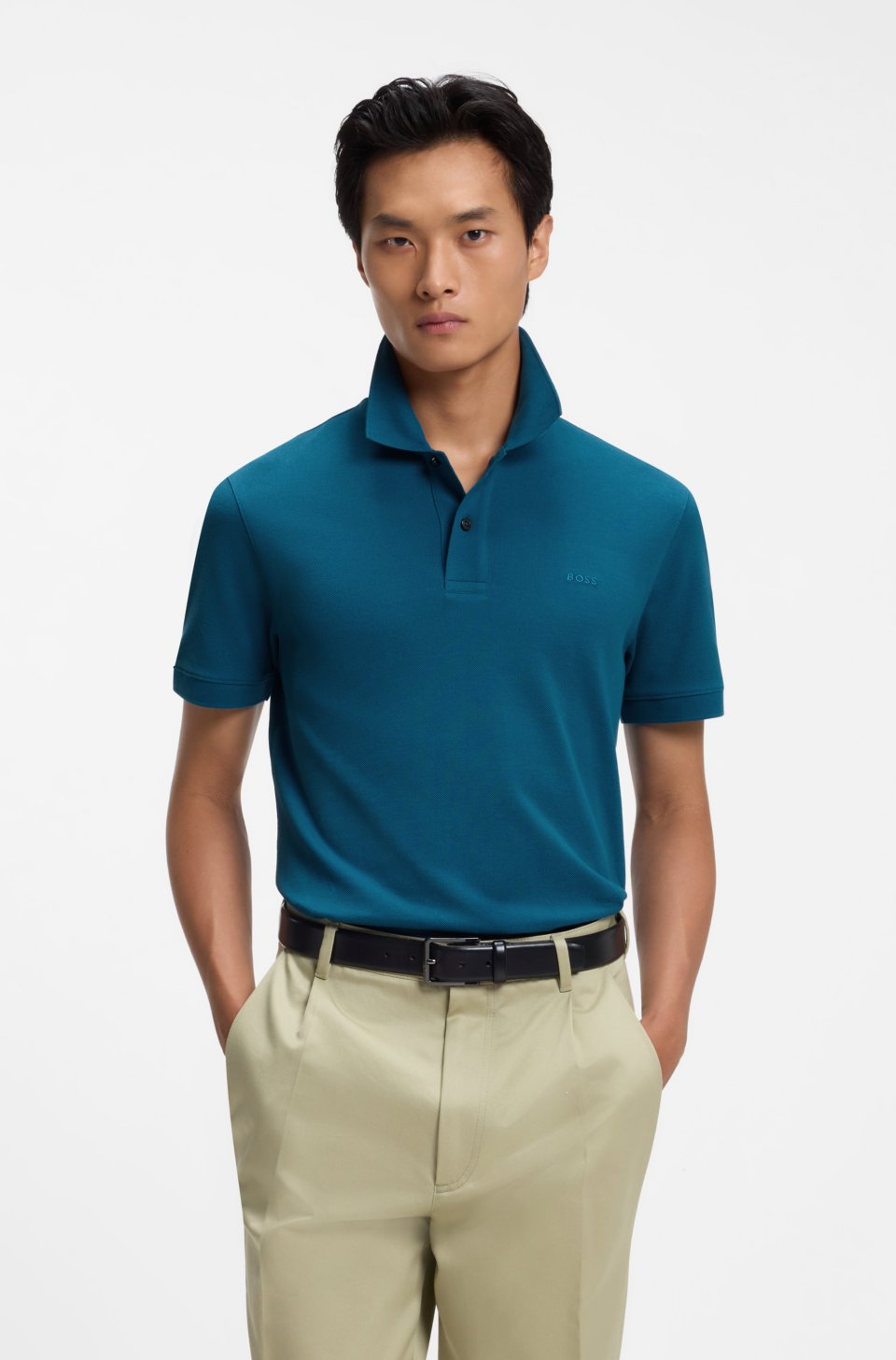 Versatile polo shirt in soft cotton