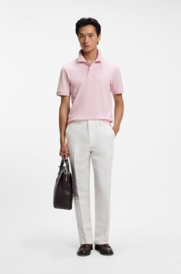 Polo versatile in morbido cotone, Rosa chiaro