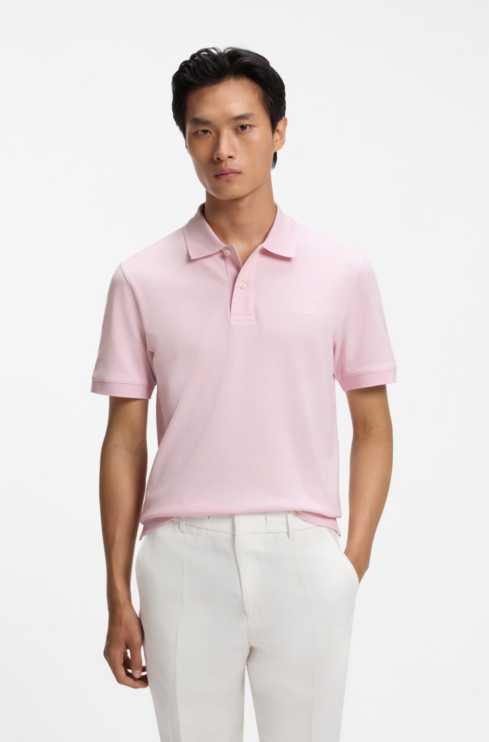 Versatile polo shirt in soft cotton