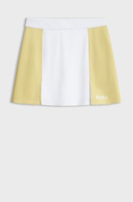 Active stretch-jersey skirt, White
