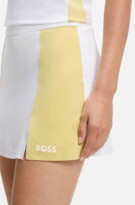 Active stretch-jersey skirt, White