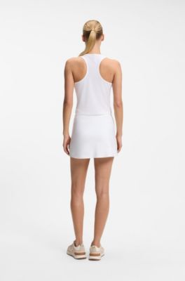 Active stretch-jersey skirt, White