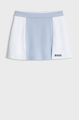 Active jupe en jersey stretch, Blanc / Bleu