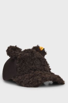 BOSS x Steiff teddy-fleece cap, Dark Brown