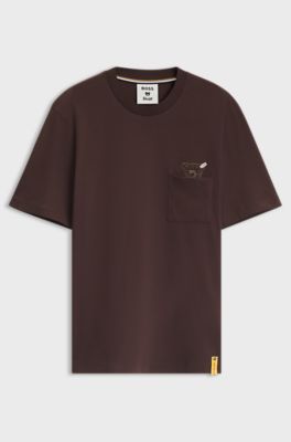 BOSS x Steiff cotton T-shirt, Dark Brown