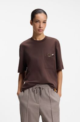 BOSS x Steiff cotton T-shirt, Dark Brown
