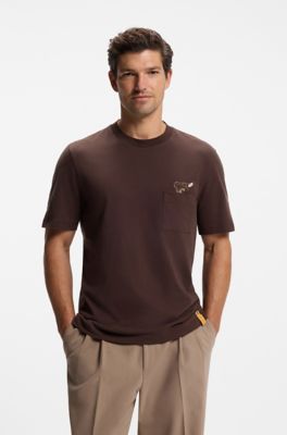BOSS x Steiff cotton T-shirt, Dark Brown