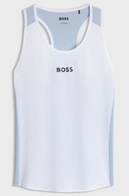 Active stretch-jersey top, Purple
