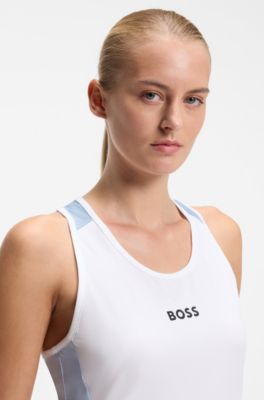 Active stretch-jersey top, Purple