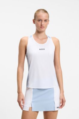 Active stretch-jersey top, Purple