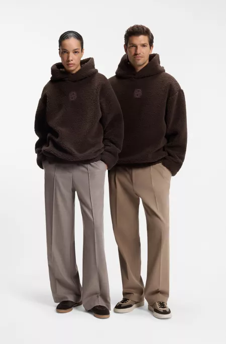 BOSS x Steiff sudadera con capucha en tejido de peluche