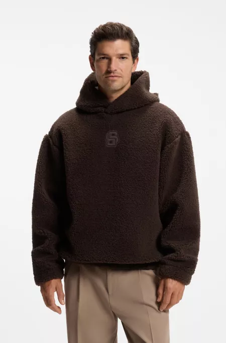 BOSS x Steiff sudadera con capucha en tejido de peluche