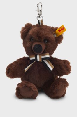 BOSS x Steiff teddy bear bag charm (2026), Dark Brown