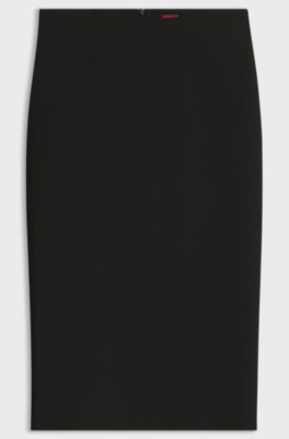 Midi pencil skirt, Black