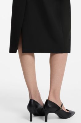 Midi pencil skirt, Black