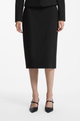 Midi pencil skirt, Black
