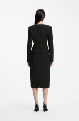 Midi pencil skirt, Black