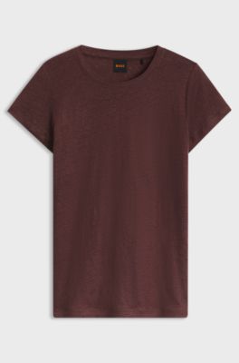 Linen T-shirt, Brown