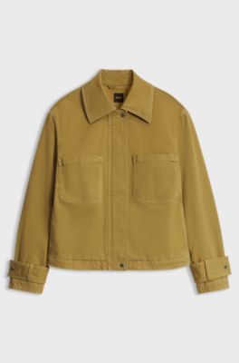 Stretch-cotton jacket, Dark Yellow