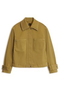 Stretch-cotton jacket, Dark Yellow