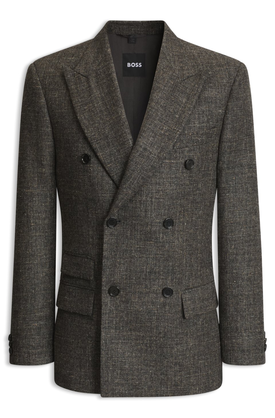 Wool-blend suit jacket