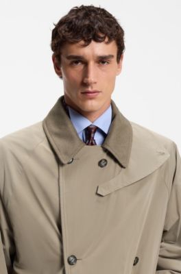 Relaxed-fit trench coat , Light Brown