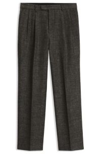 Pantaloni in misto lana, Marrone