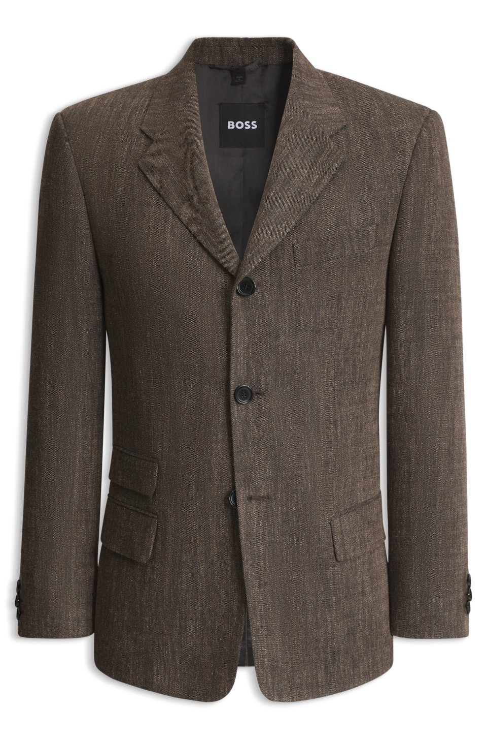 Wool-blend suit jacket