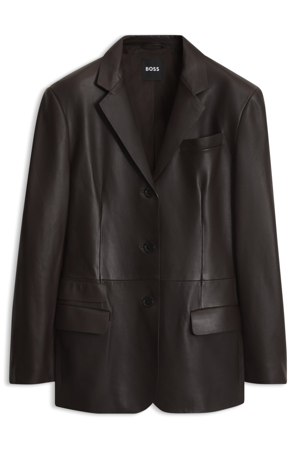 Leather blazer