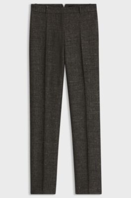 Wool-blend trousers, Dark Brown